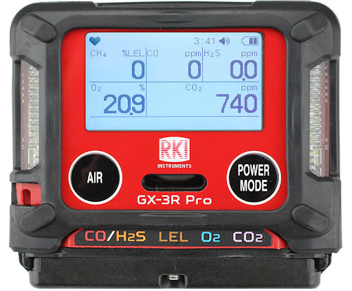Riken Keiki GX3R Pro Multigas Detector (H2S/CO/O2/CH4(LEL)/CO2(PPM))